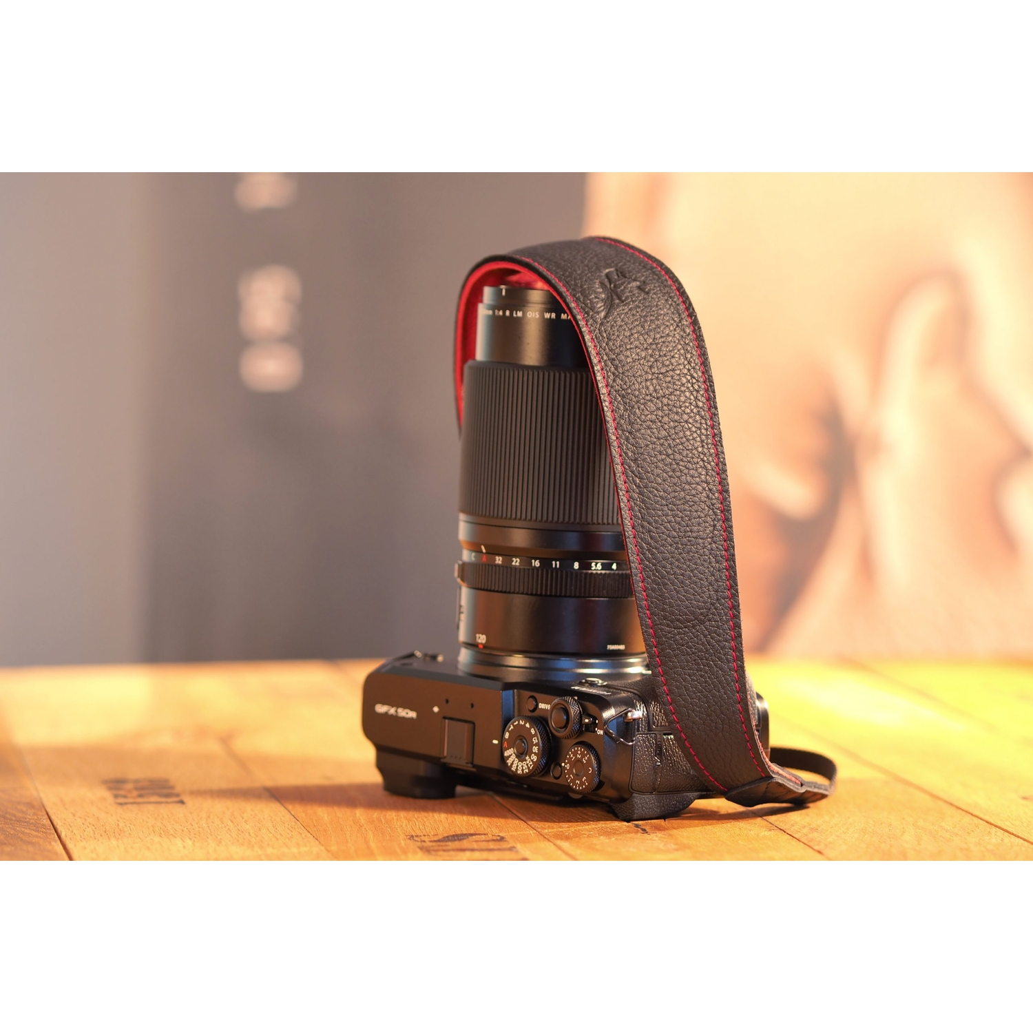 EDDYCAM Kameragurt 50mm schwarz-rot