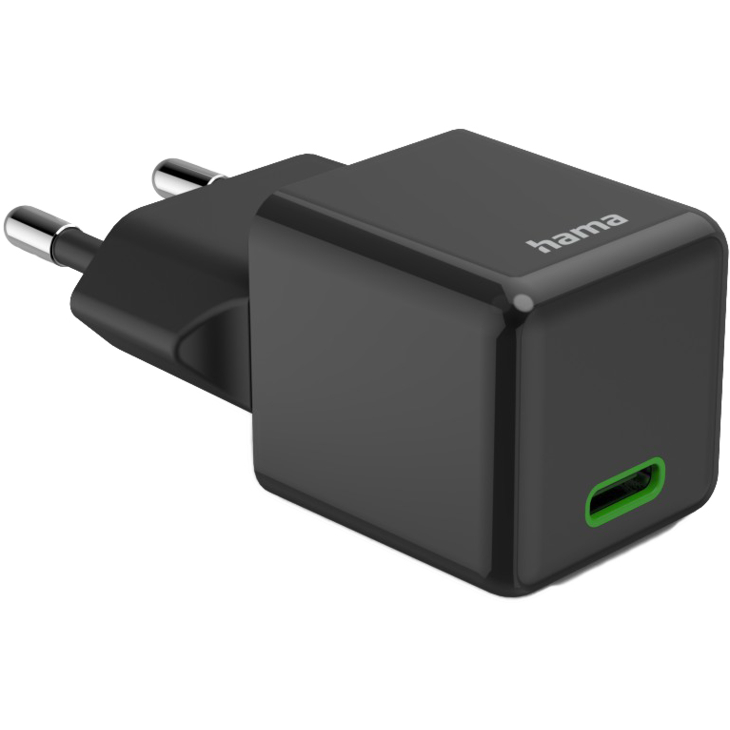 Hama Super-Mini-Schnellladegerät USB-C 20W schwarz