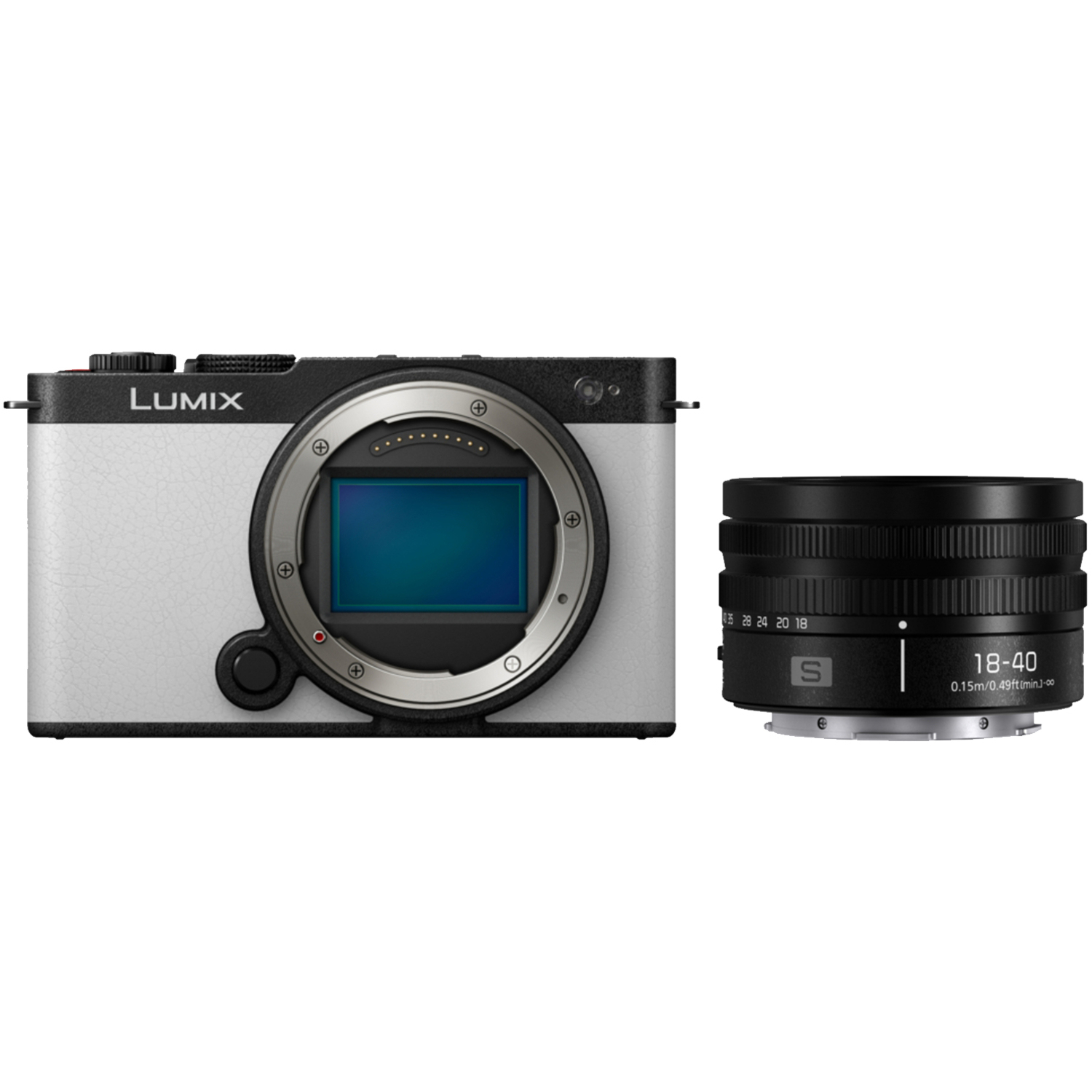 Panasonic LUMIX DC-S9 Smokey White mit LUMIX S 18-40mm F4.5-6.3