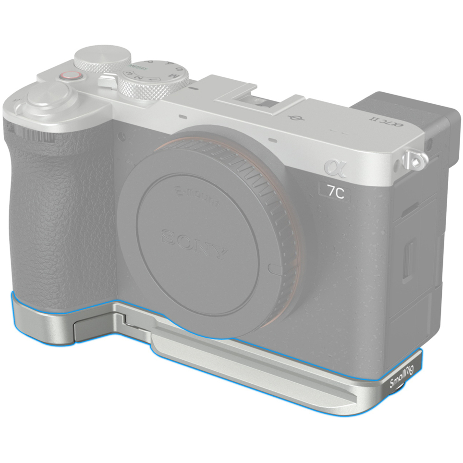 SmallRig Grundplatte 4439 silber für Sony Alpha 7C II und Alpha 7CR