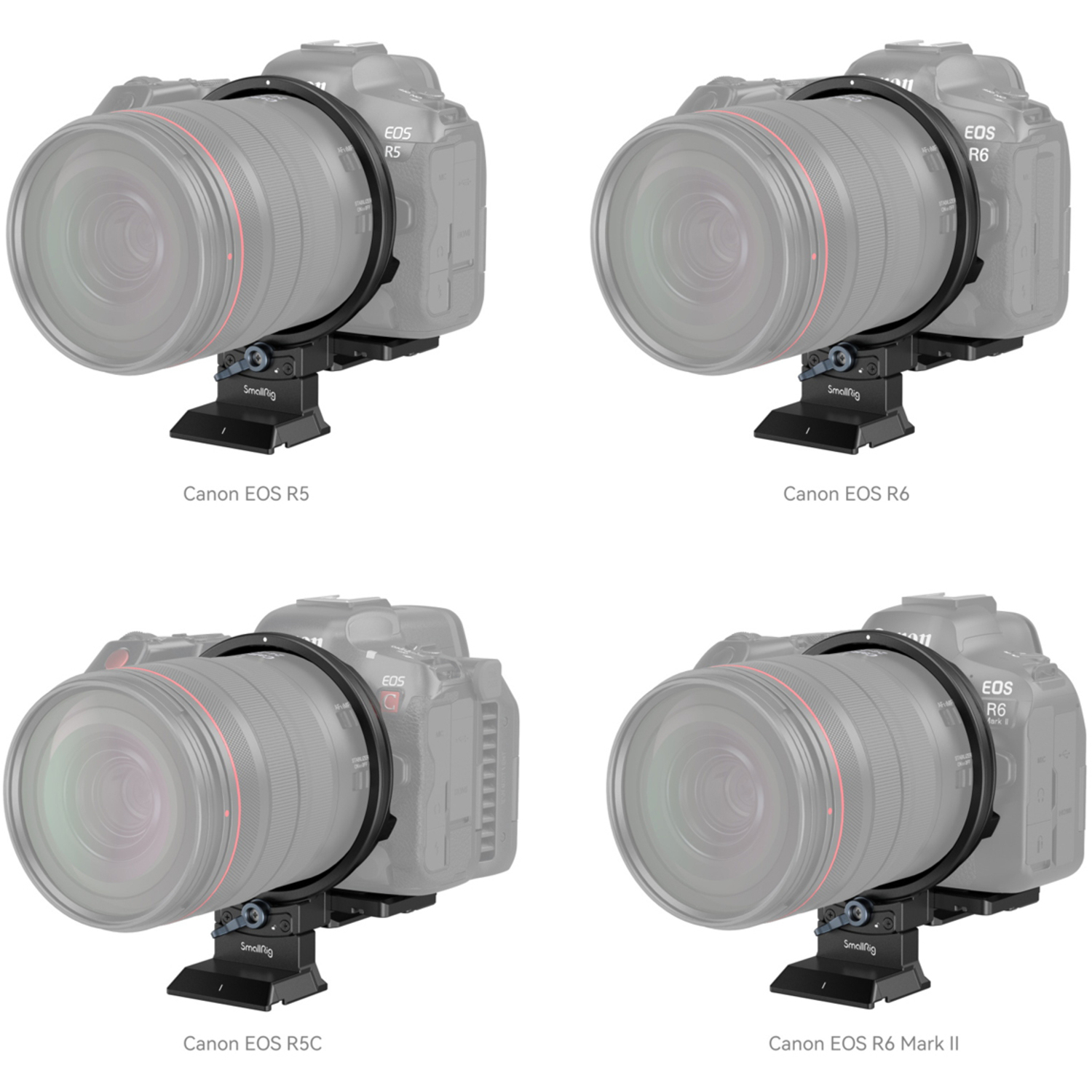 SmallRig Drehbares Horizontal-Vertikal-Montageplatten-Kit 4300 für Canon EOS R5, R5 C, R6 und R6 Mark II 