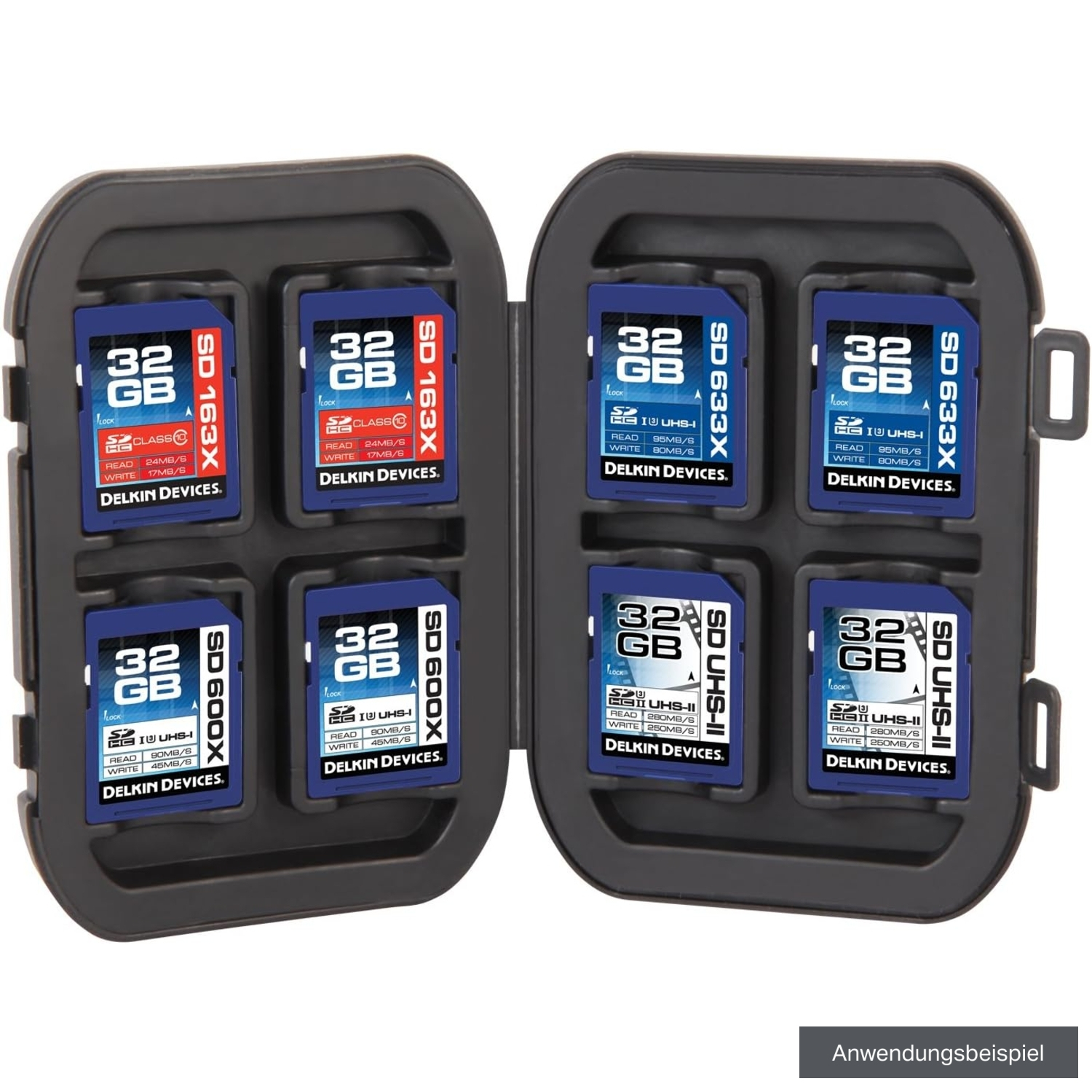 Delkin Devices Speicherkartenetui Secure Digital 8 für SD-Karten