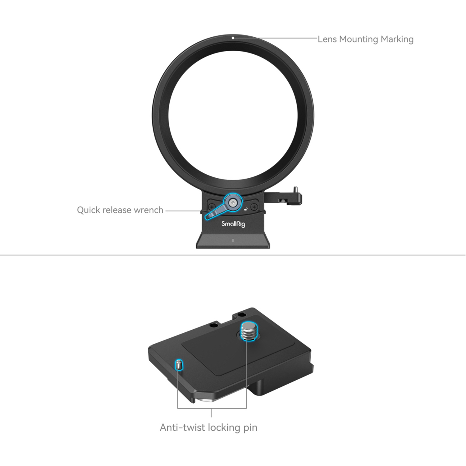 SmallRig Drehbares Horizontal-Vertikal-Montageplatten-Kit 4300 für Canon EOS R5, R5 C, R6 und R6 Mark II 