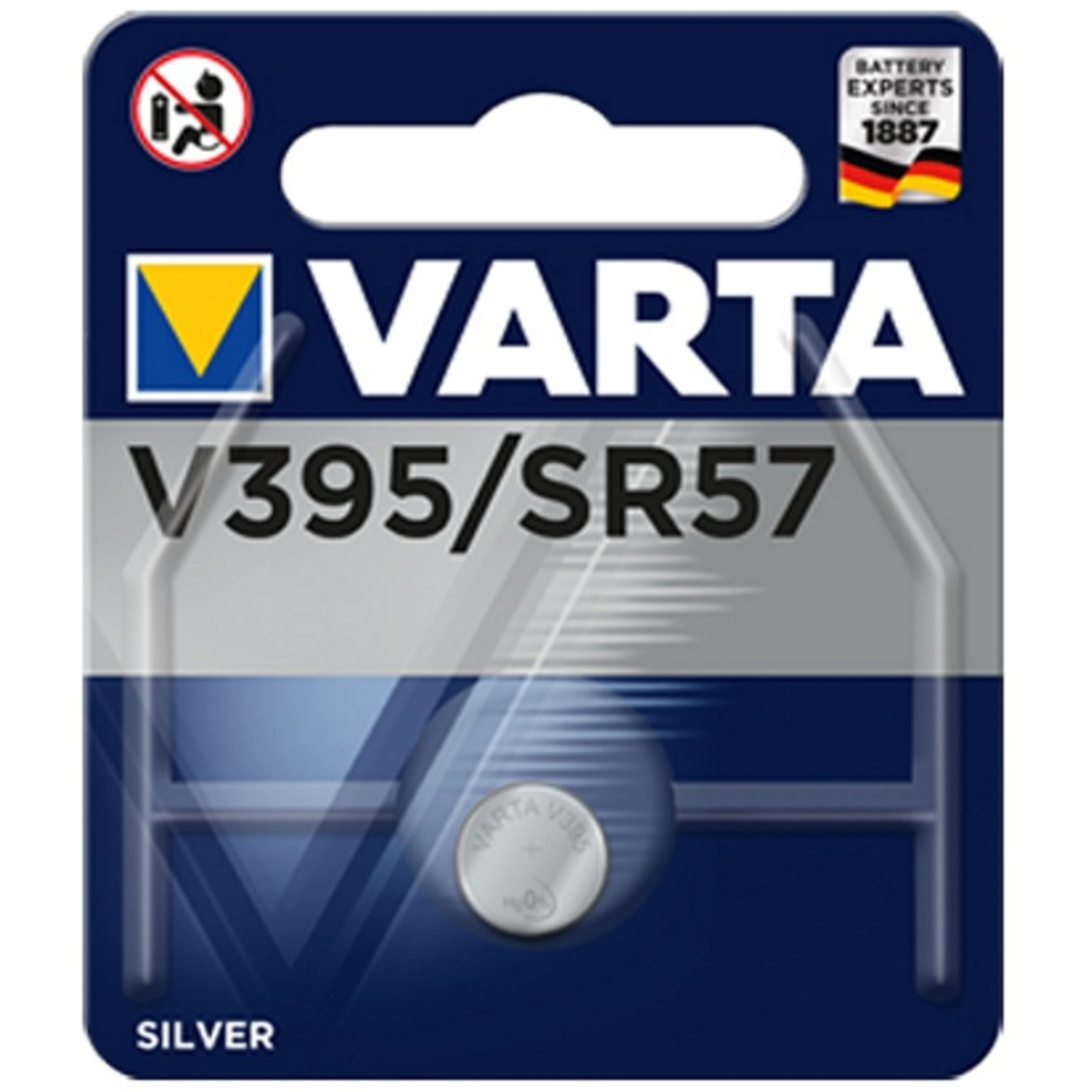 Varta Batterie V395/SR57 Knopfzelle Silber 1,5V