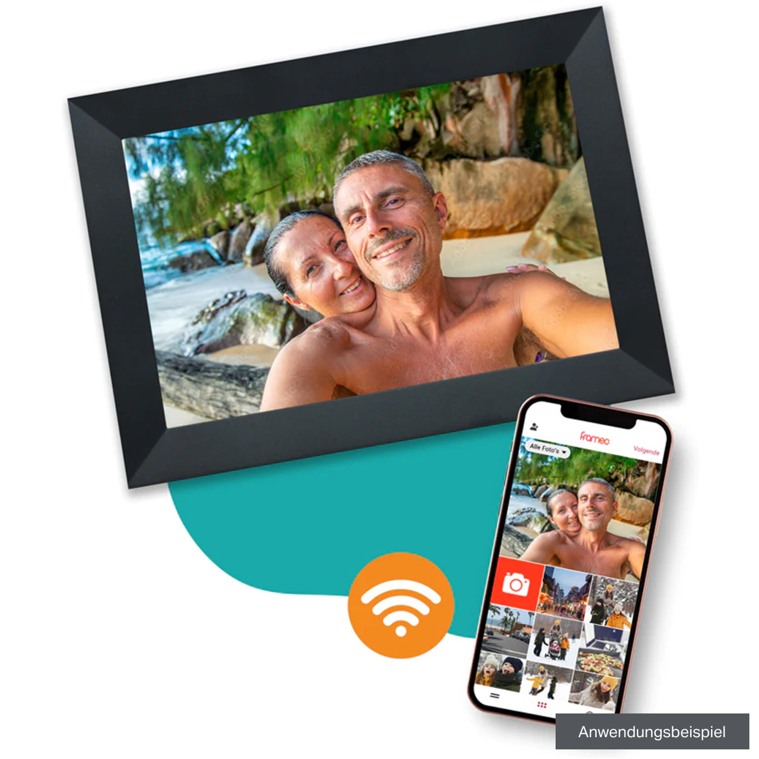 Pora&Co Digitaler Bilderrahmen WF-105T-T 10" schwarz