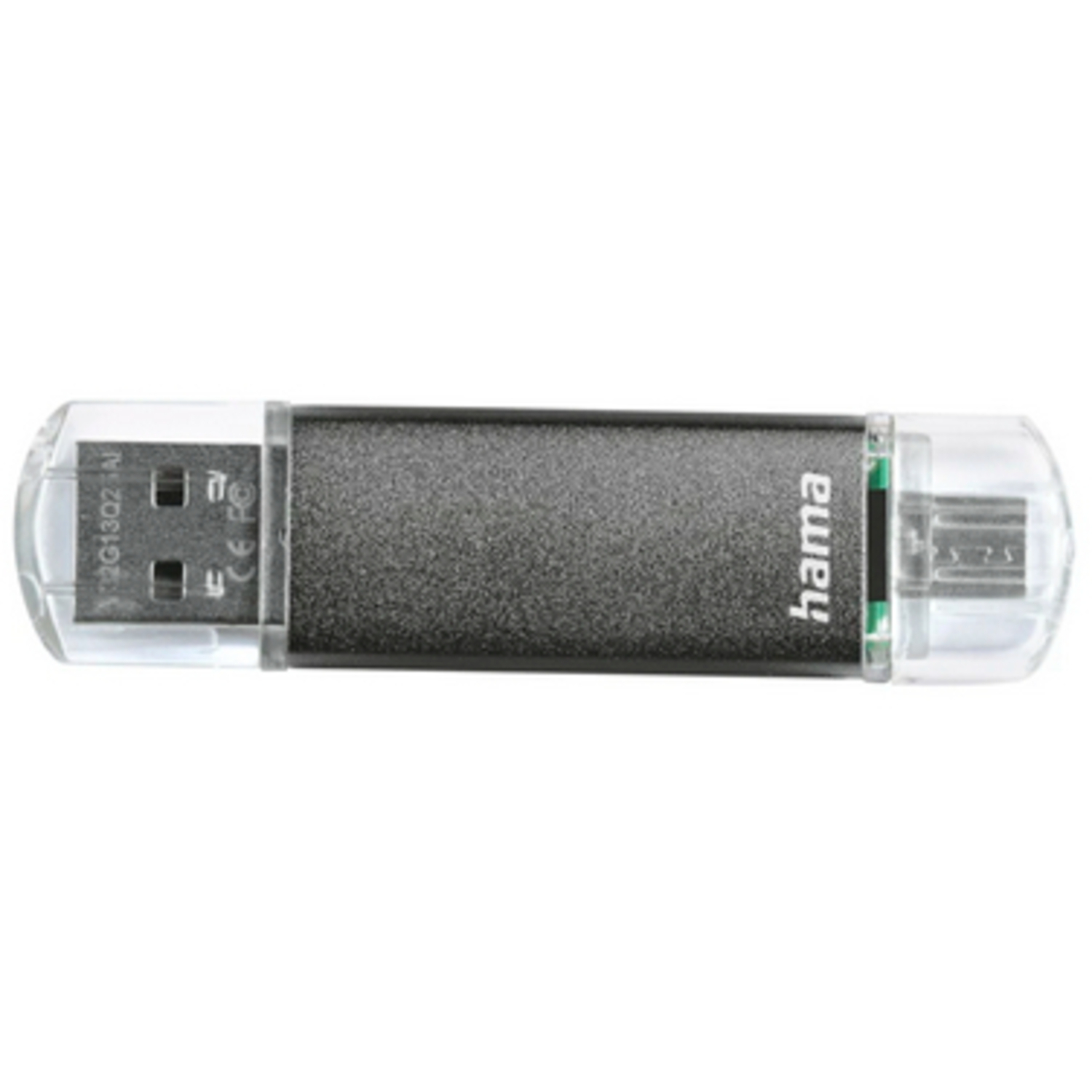 Hama USB-Stick Laeta Twin USB 2.0 16GB grau 
