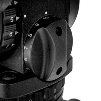 Sachtler SAC1867S2 System Video 18 Kohlefaser mit Stativkopf, SpeedLock Heavy-Duty Tripod, Mid-Level Spreader und Tasche
