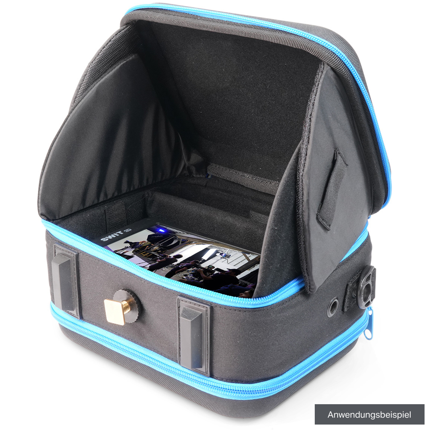 Orca OR-142 Hartschalen-Monitortasche mit integrierter Haube für 7 Zoll LCD-Monitore