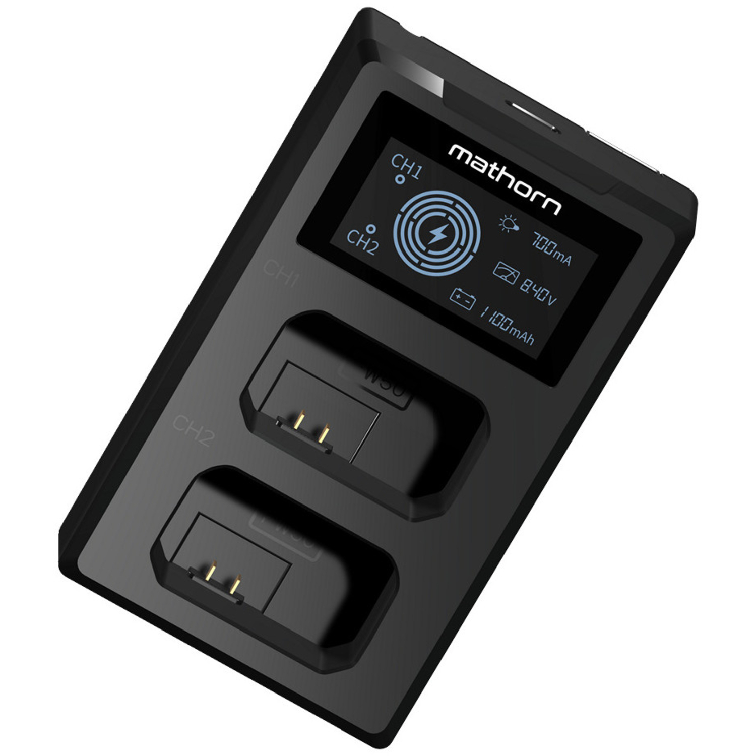 Mathorn Dual-Akkuladegerät MBC-D125 für Sony NP-BX1