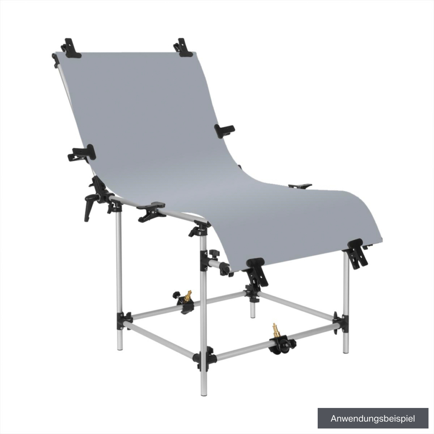 GlareOne PVC Hintergrund grau 60 x 130cm