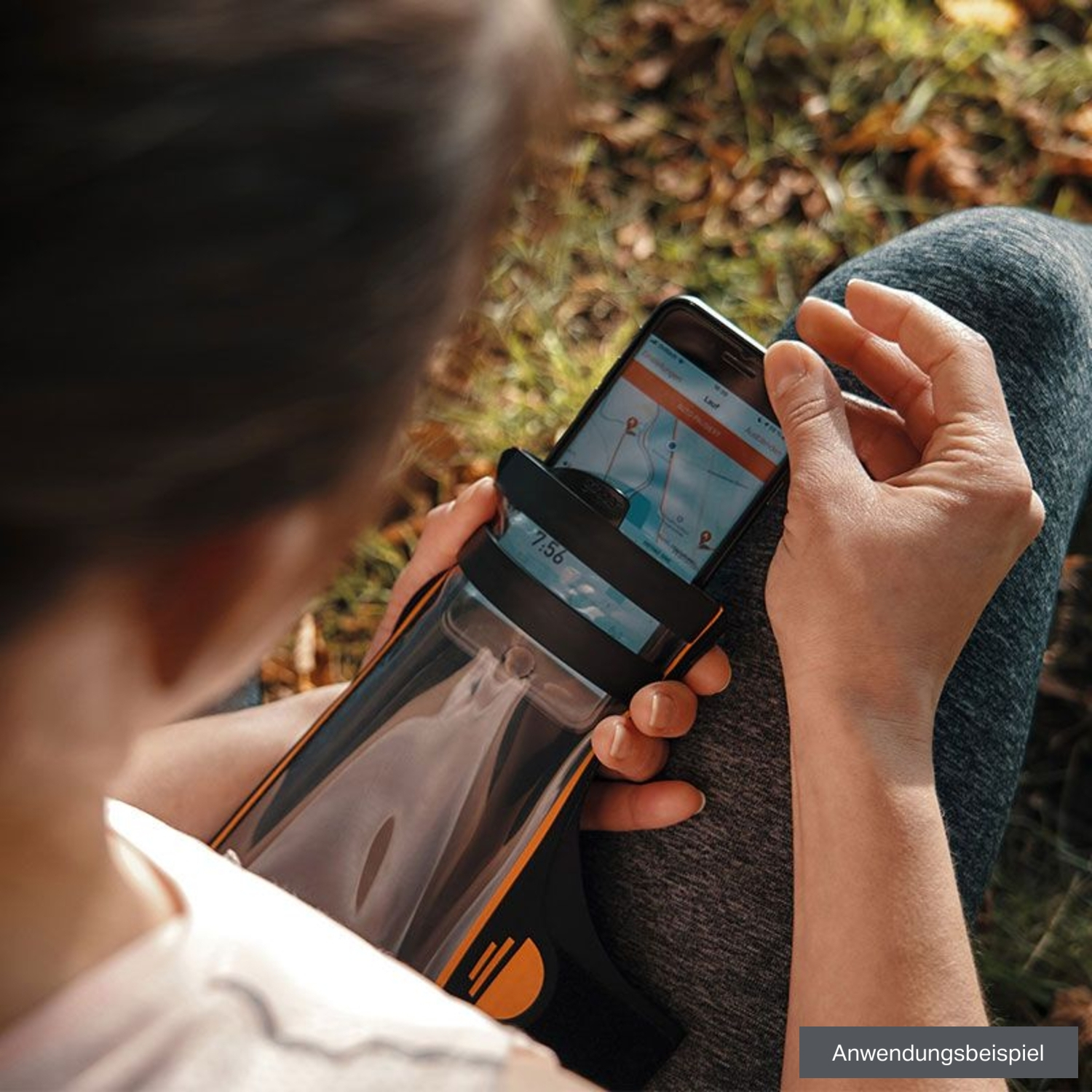 Fidlock HERMETIC Armband, schwarz-orange