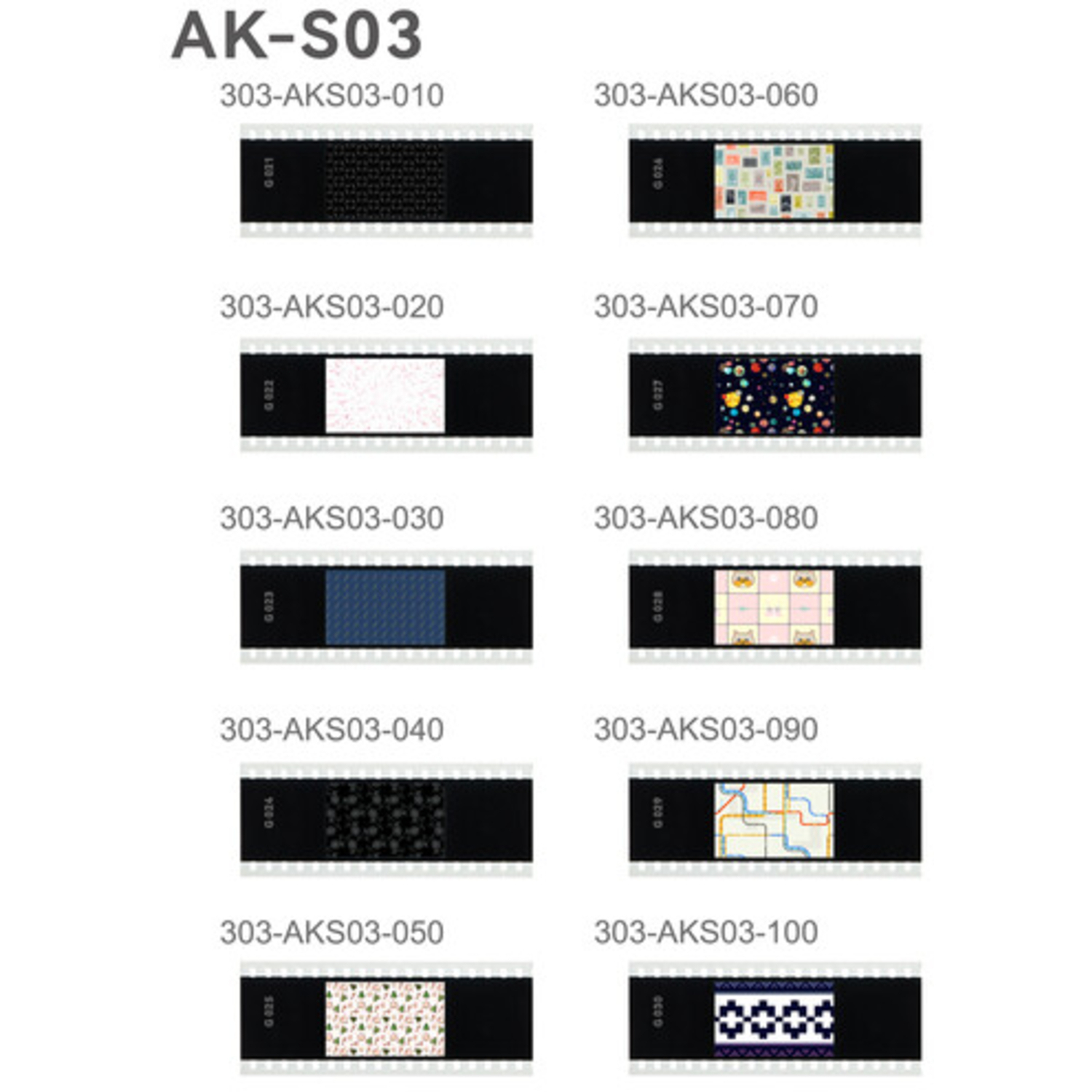 Godox AK-S03 Gobo Foliensatz 10 Stück