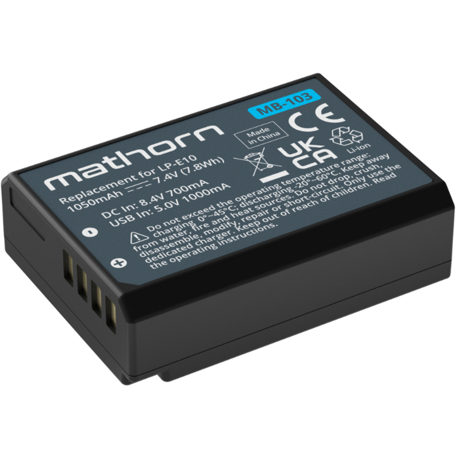 Mathorn Kamera-Akku für Canon LP-E10