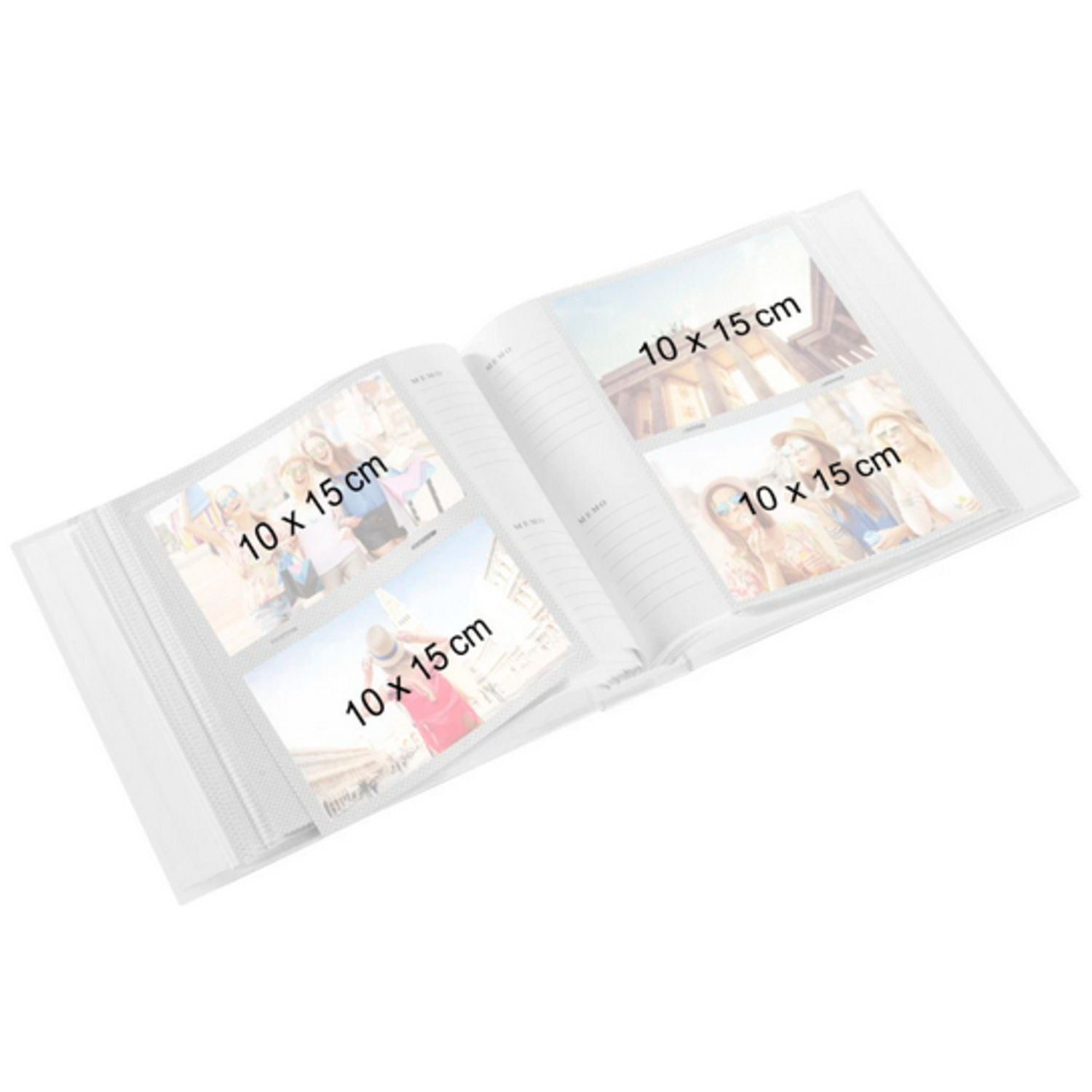 Hama Memo-Album La Fleur, 200 Fotos, 10x15cm, Schwarz