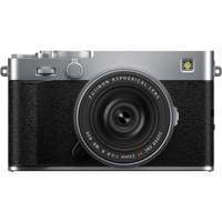 Fujifilm X-E5 mit FUJINON XF 23mm F2.8 R WR silber